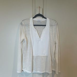 Sandro Paris Pleated Blouse Top